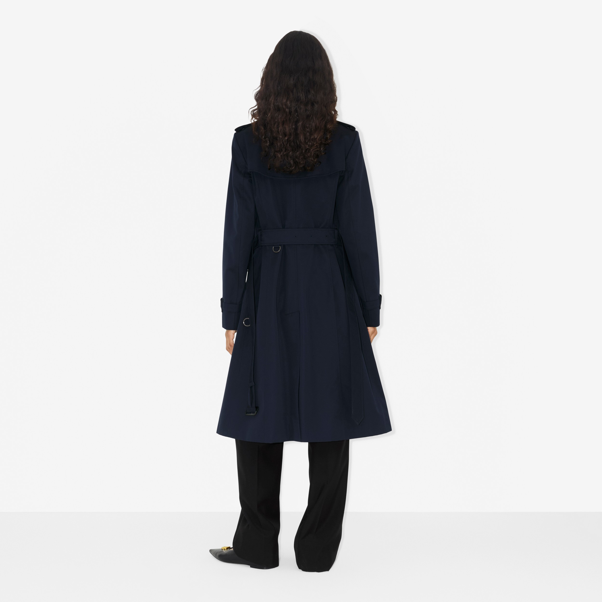 Long Chelsea Heritage Trench Coat in Coal Blue - Women | Burberry® Official - 4