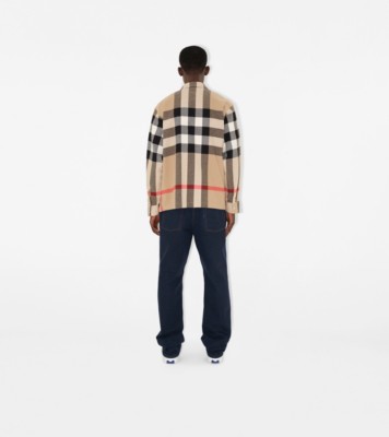 Checked Cotton Overshirt W/logo