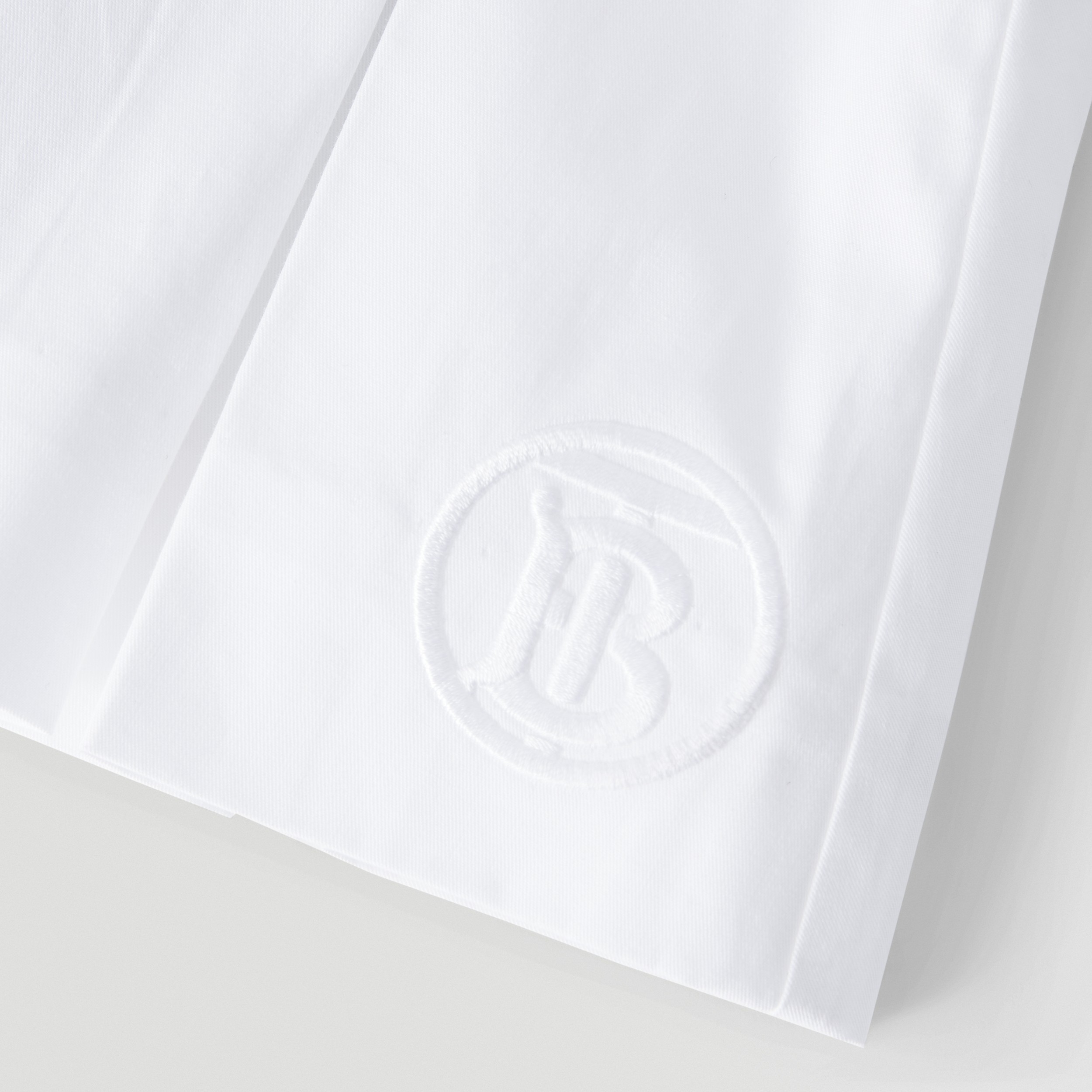 モノグラムモチーフ コットンツイル プリーツスカート (ホワイト) | Burberry®公式サイト - 2
