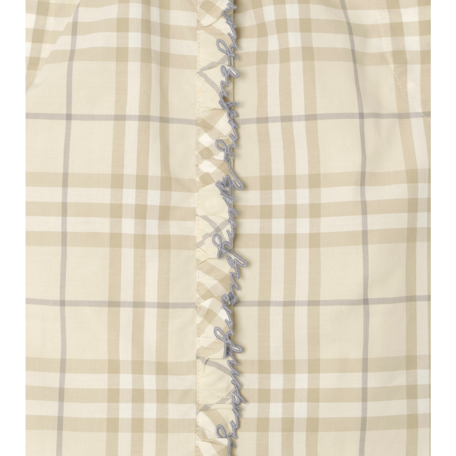 Check Cotton Dress in Sesame beige | Burberry® Official