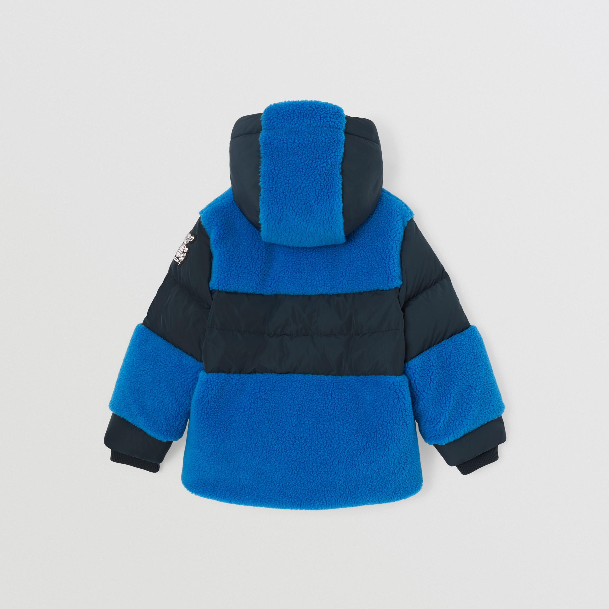 Thomas Bear Appliqué Hooded Puffer Jacket in Midnight | Burberry® Official - 4