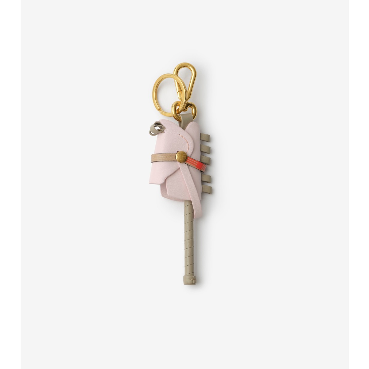  Check Leather Hobby Horse Charm