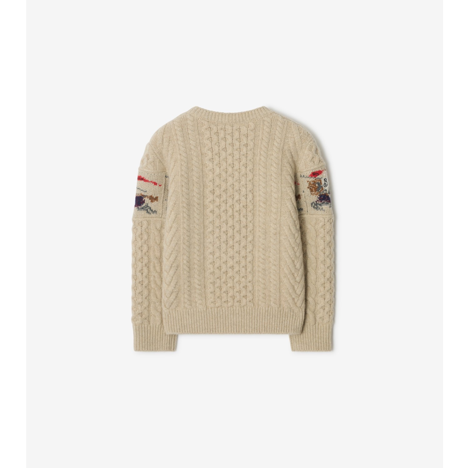 EKD Aran Knit Wool Cashmere Sweater