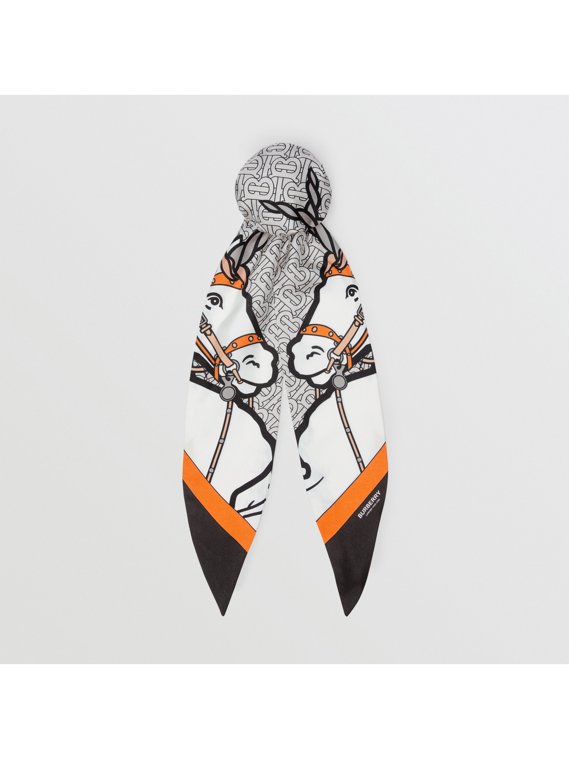 独角兽印花丝质头巾 (多色) | burberry 博柏利