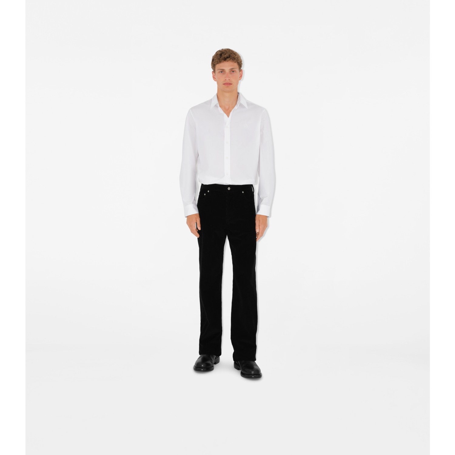 Burberry mens white shirt on sale