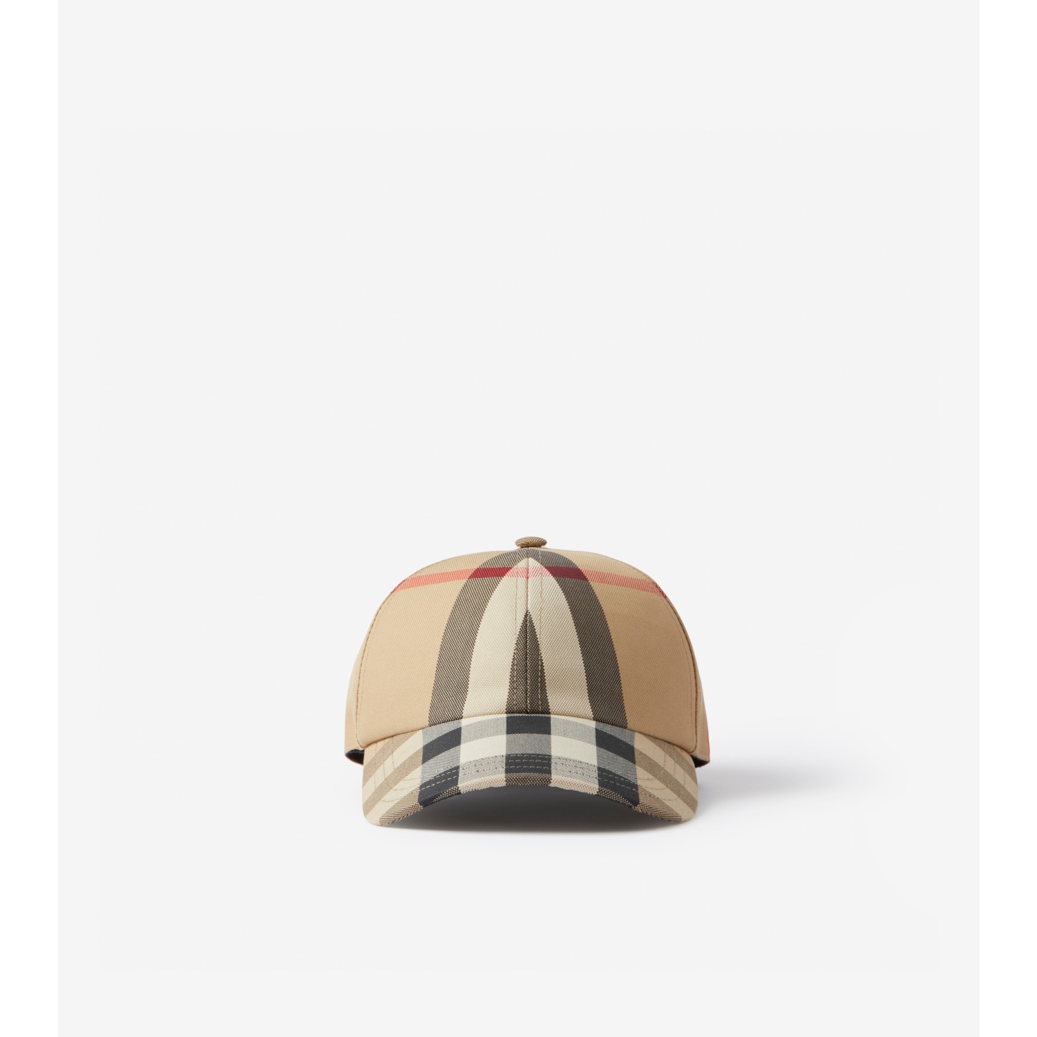 チェックコットン ベースボールキャップ (アーカイブベージュ) | Burberry®公式サイト