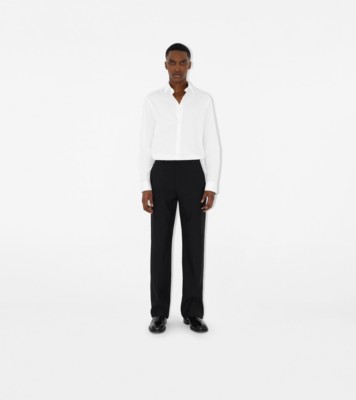 Stretch Cotton Shirt in White - Men | Burberry® Official