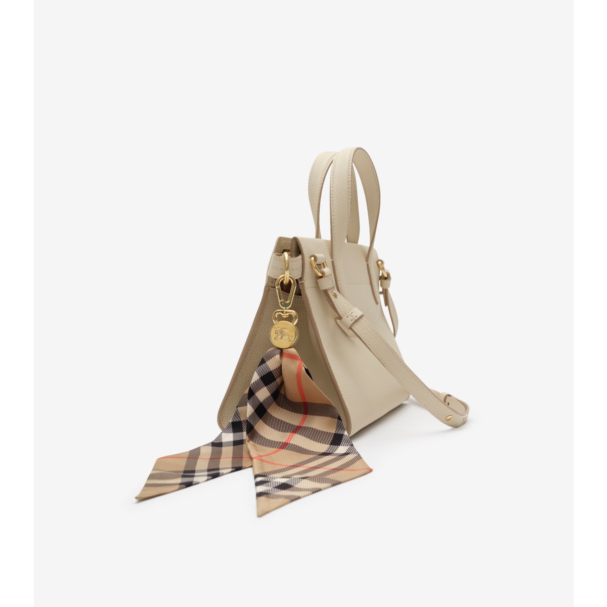  Check Silk Scarf Charm