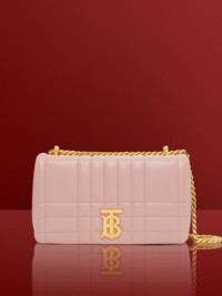Dusky Pink Quilted Leather Small Lola Bag