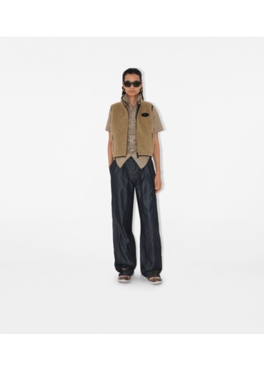 Cropped Fleece Gilet
