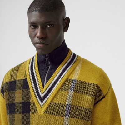burberry sweater mens yellow