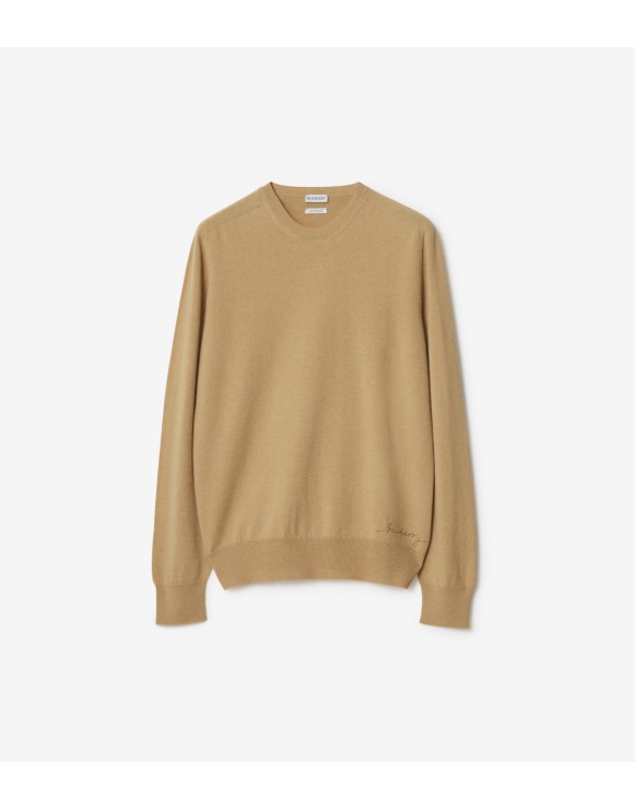 Burberry sweater mens gold on sale