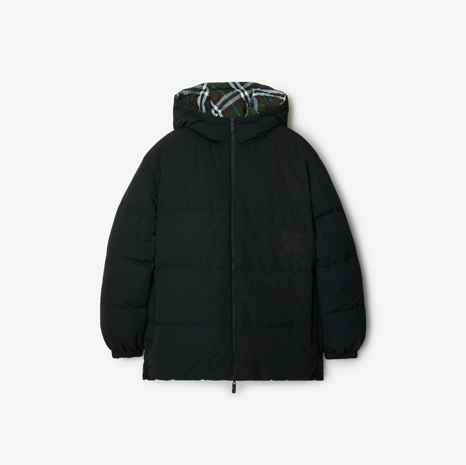 Reversible Check Nylon Puffer Jacket in Snug - Men Reversible Check Nylon Puffer Jacket in Snug - Men