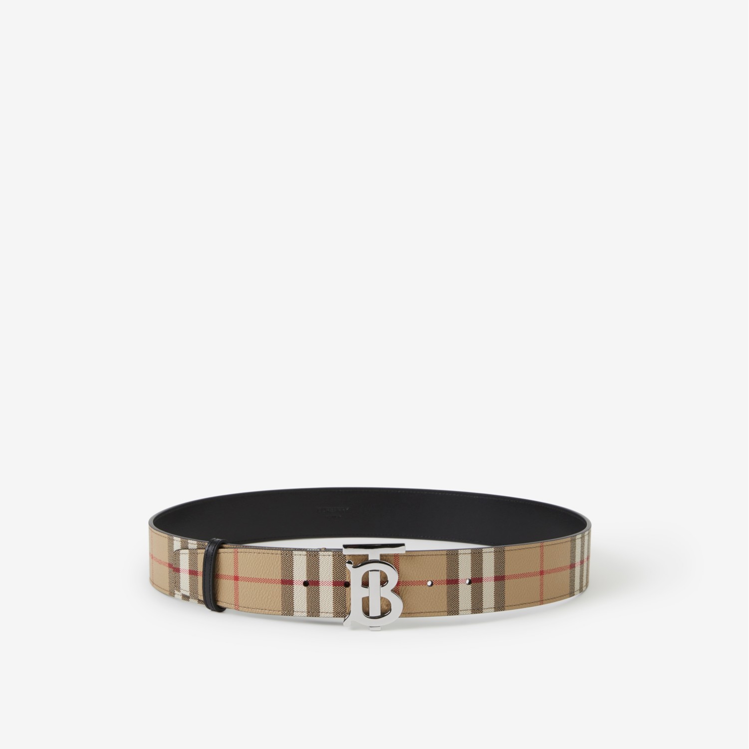 Men's Check Reversibile Belt by Burberry