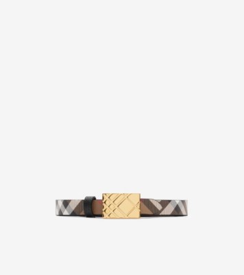 Thin Reversible Engraved Check Belt ®