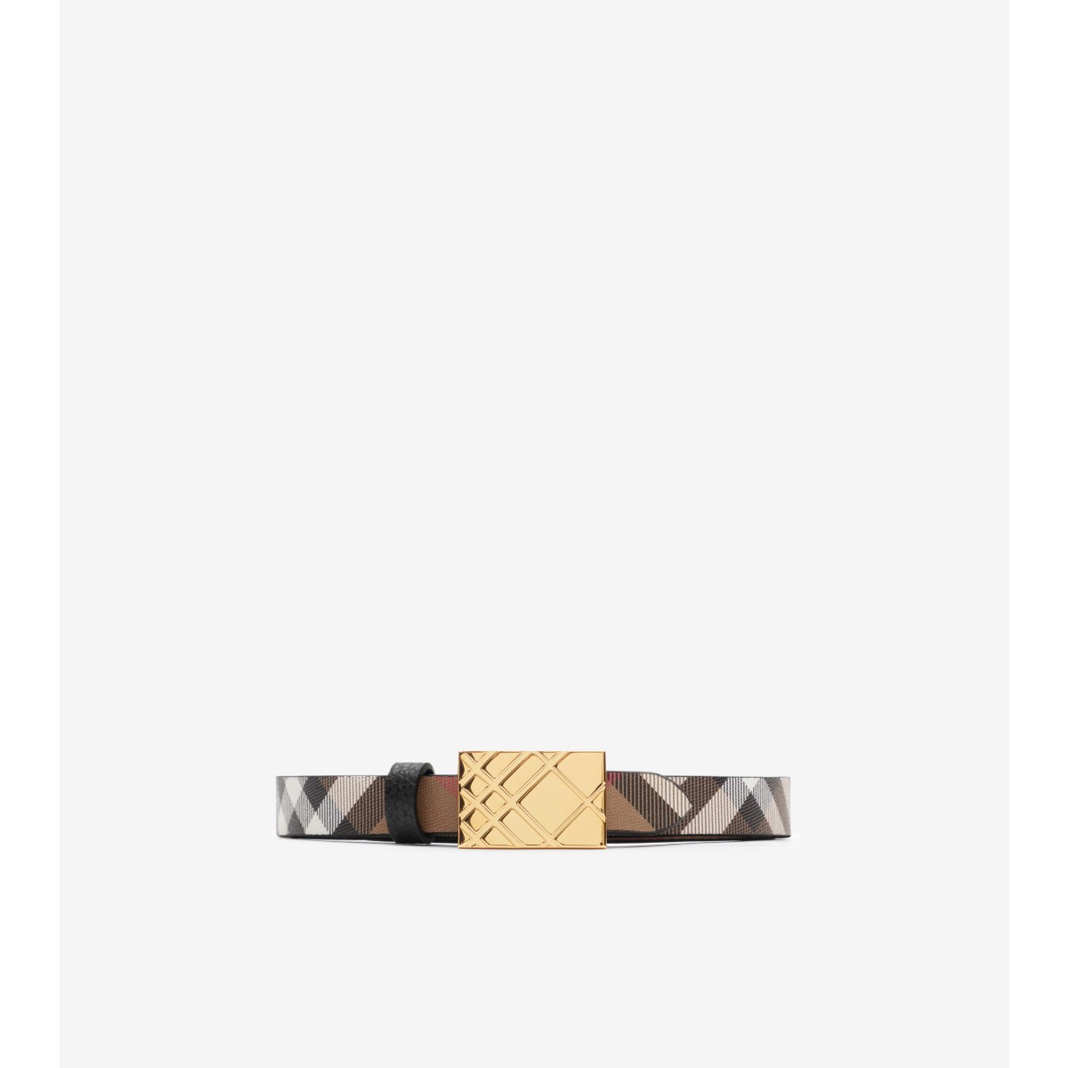  Check Thin Reversible Engraved Belt
