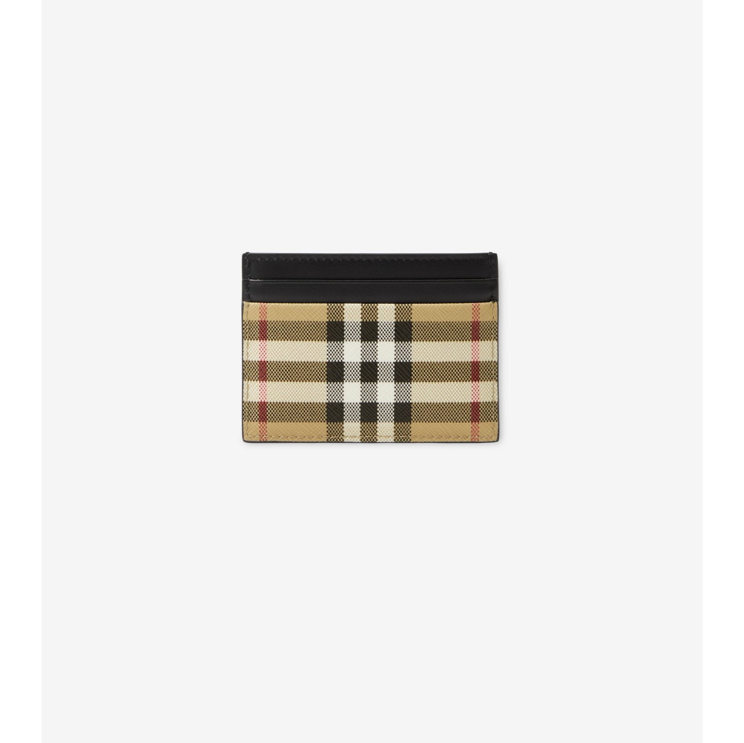Check Card Case in Archive beige - Men, Canvas | Burberry® Official