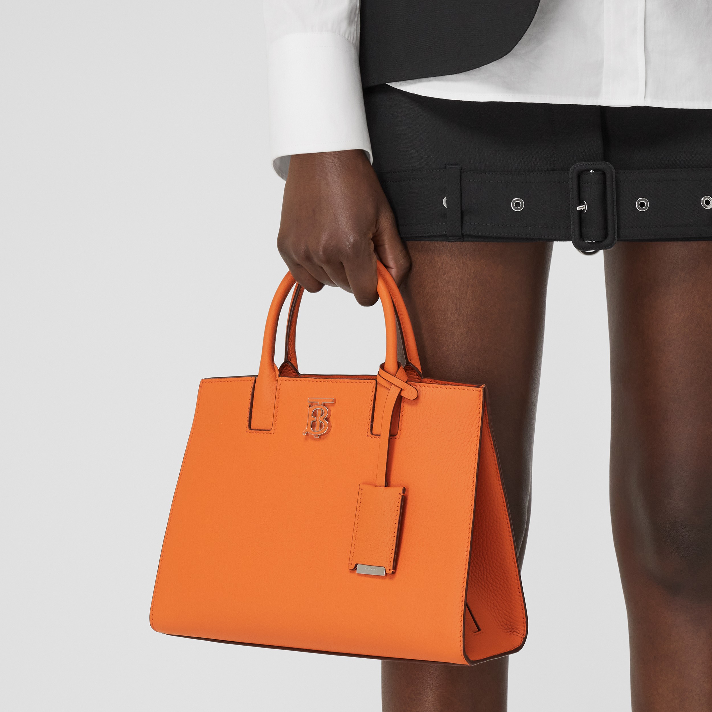 Mini Leather Frances Bag in Orange - Women | Burberry® Official - 3