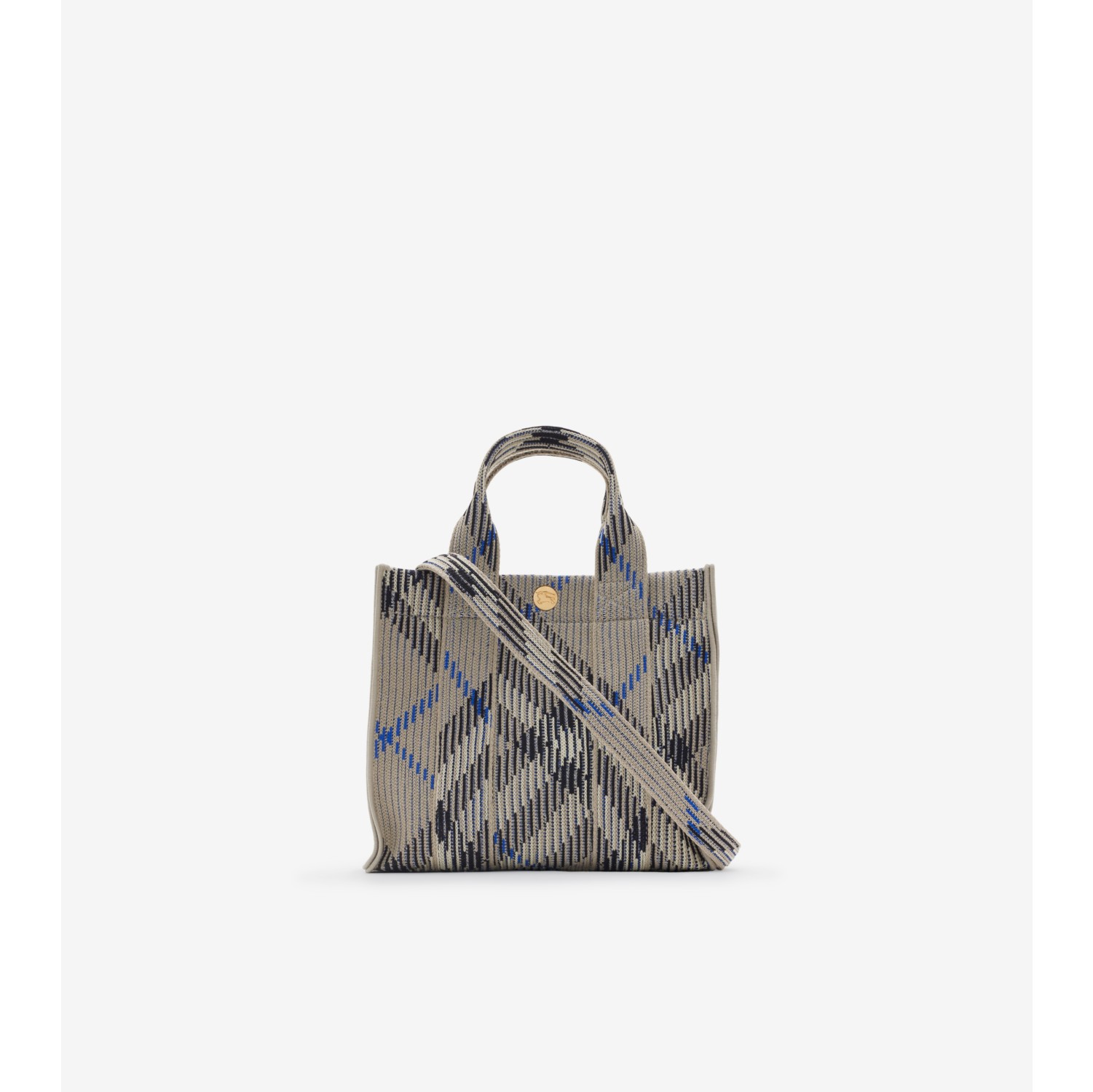 Mini Check Knitted Tote