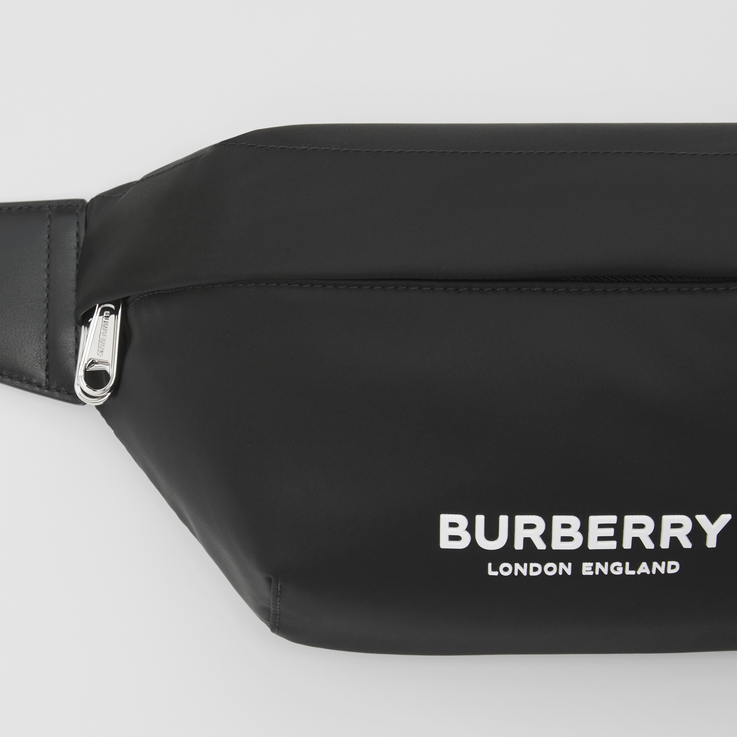 Logo Print Nylon Sonny Bum Bag in Black - Men | Burberry® Official - 2