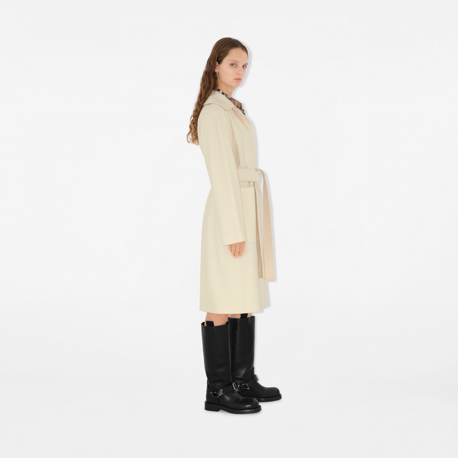 レザー サドル ハイブーツ (ブラック) - ウィメンズ | Burberry レザー サドル ハイブーツ (ブラック) - ウィメンズ | Burberry