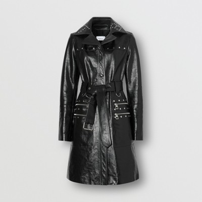womens burberry leather jacket