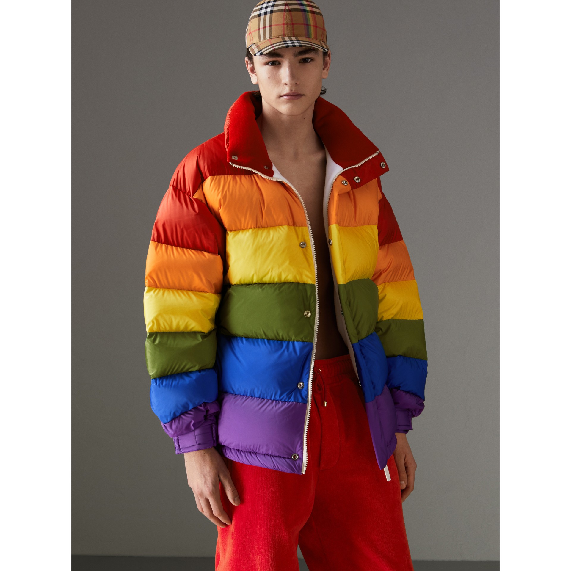 Rainbow Down-filled Puffer Jacket - Men | Burberry United States