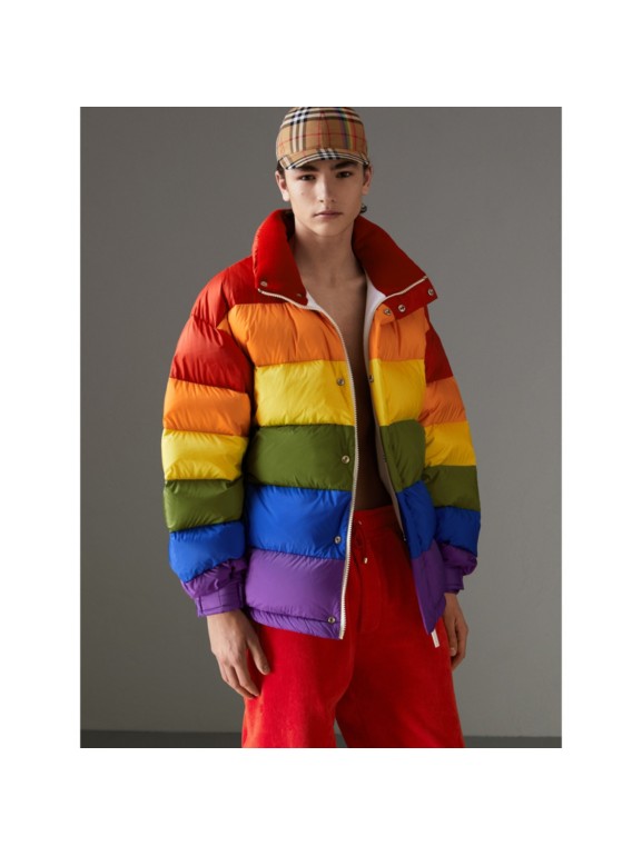 Rainbow Down-filled Puffer Jacket - Men | Burberry United States