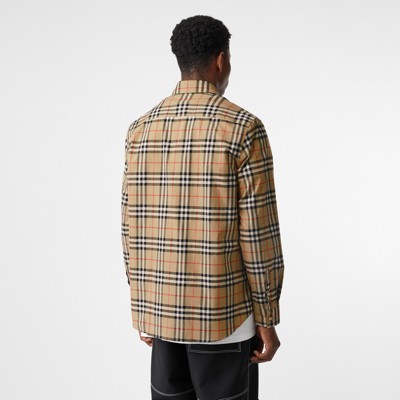 burberry print shirt men