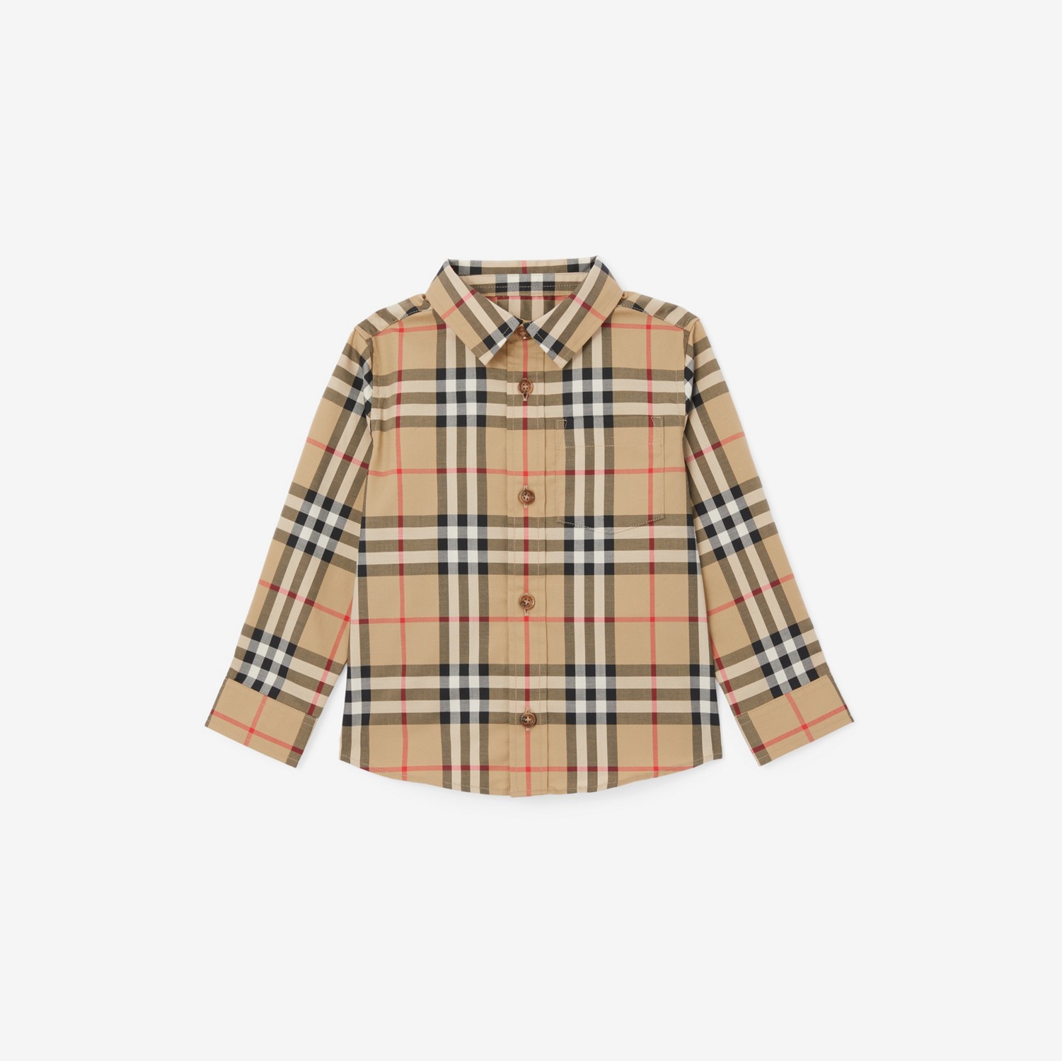 Hemd aus Stretchbaumwolle mit Vintage Check-Muster