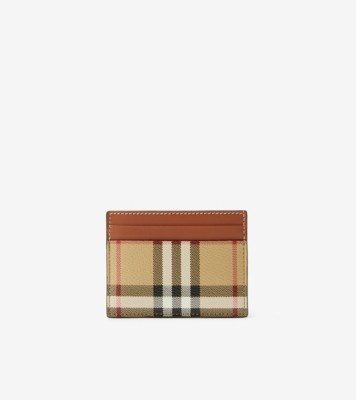 Burberry card store holder sale