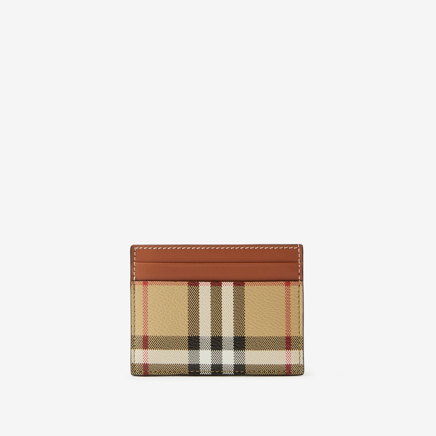 Check Card Case in Archive Beige - Women | Burberry® Official