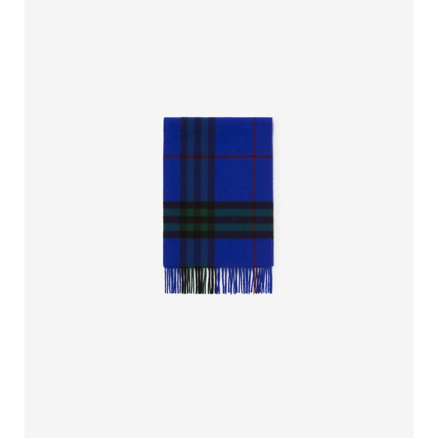 Check Cashmere Scarf in Knight blue | Burberry® Official