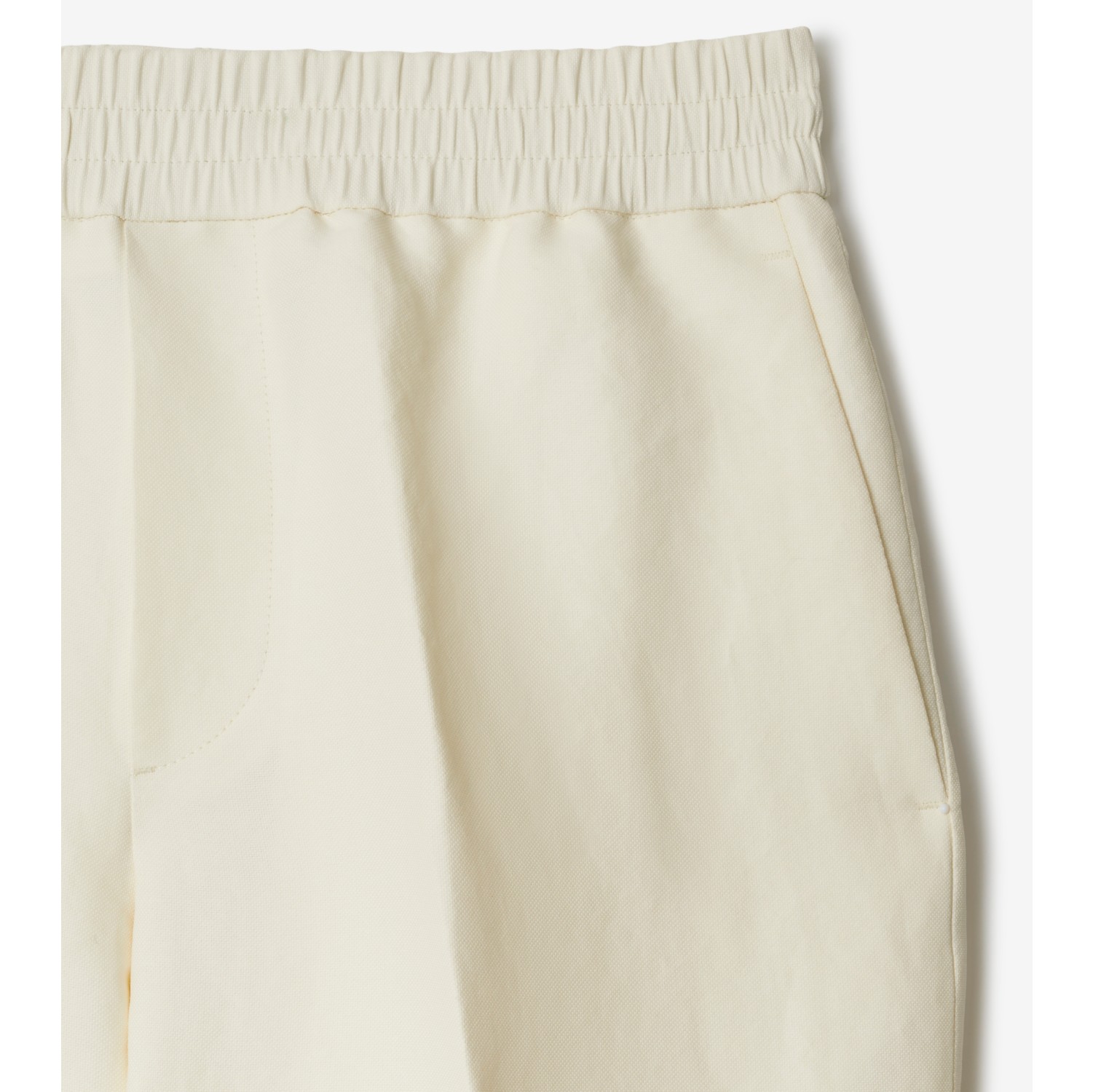 Canvas Trousers in Cream - Women, Technical | Burberry® Official