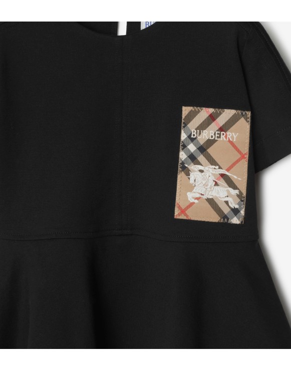 Check Label Cotton Dress