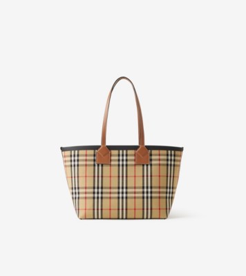 トート | キャンバス＆レザー | Burberry® 公式サイト