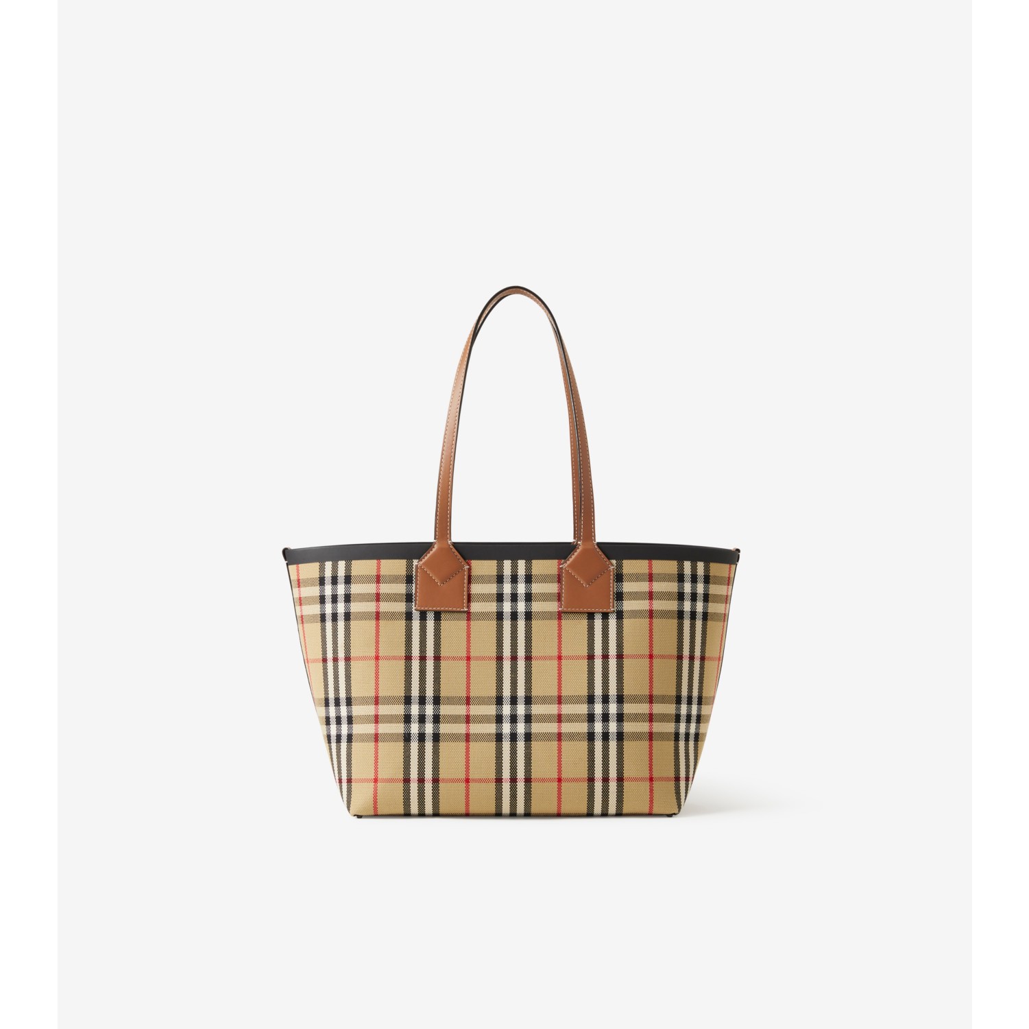 Small London Tote in Briar brown/black - Women, Vintage Check