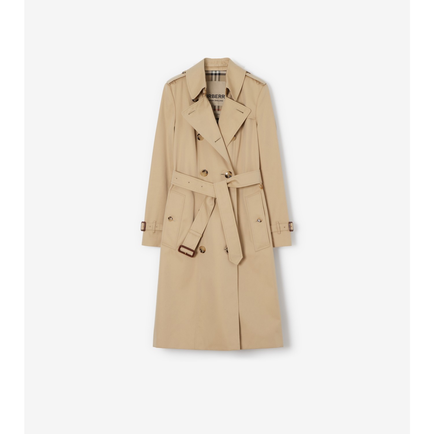 Long Chelsea Heritage Trench Coat in Honey - Women | Burberry® Official