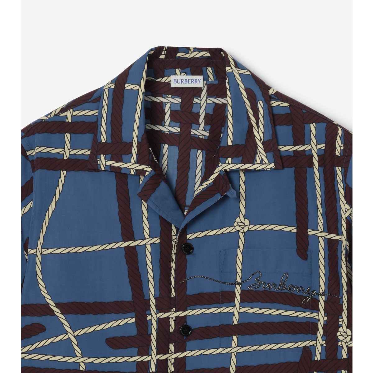  Check Relaxed Fit Knot Cotton Shirt
