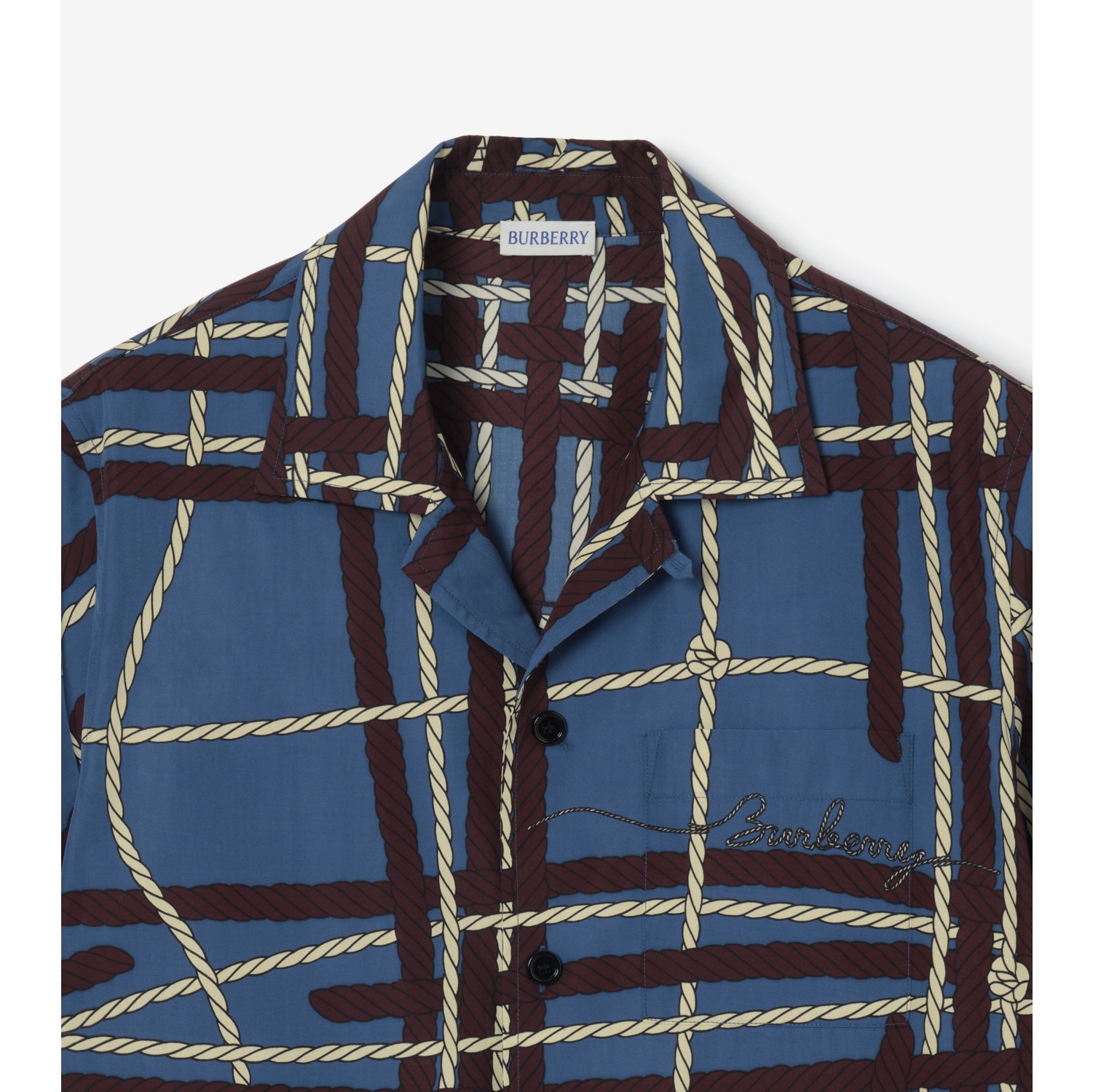 Relaxed Fit Knot Check Cotton Shirt