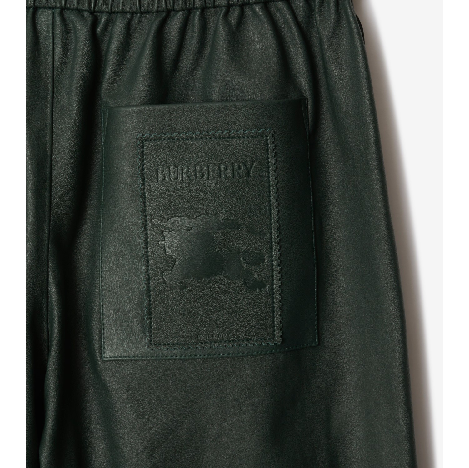Leather Shorts in Jungle - Men | Burberry® Official