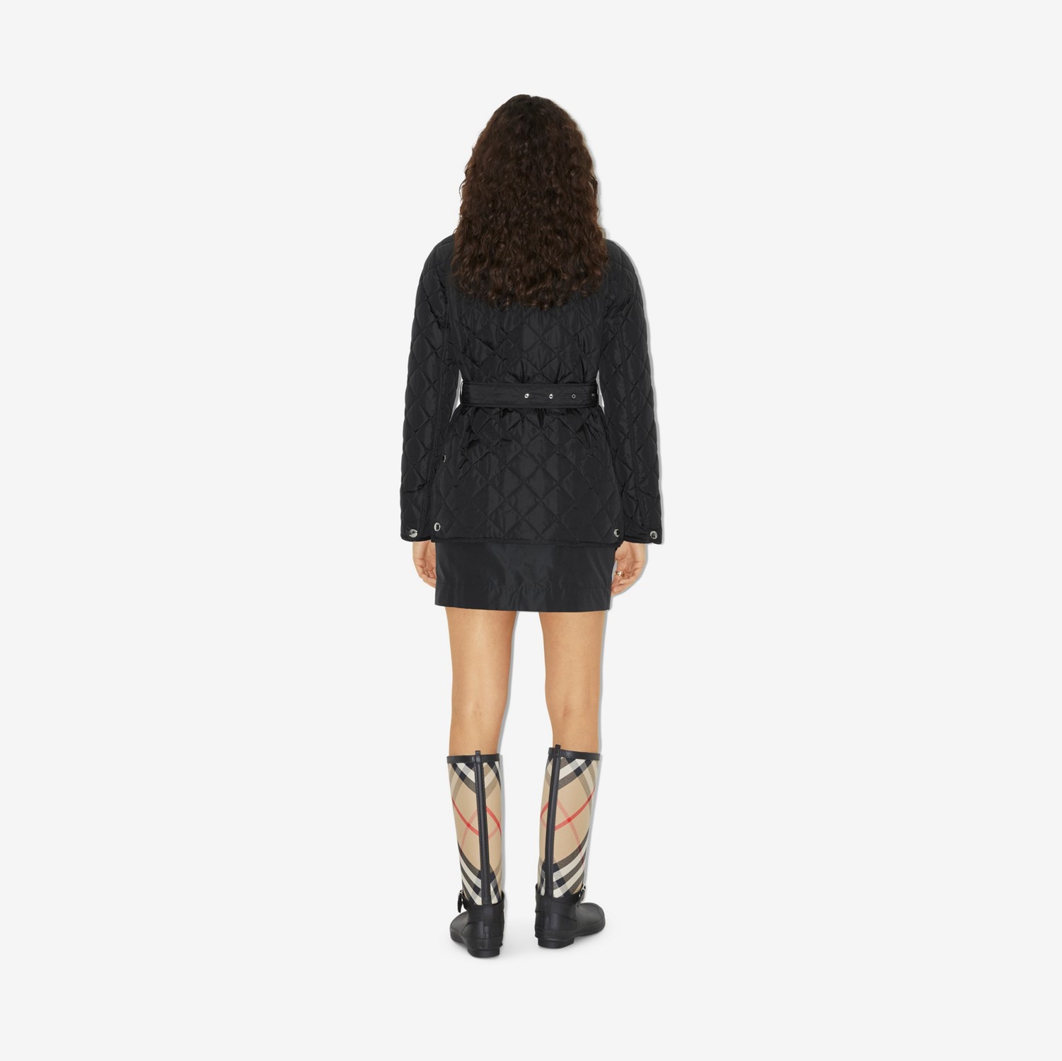 Veste matelassée en nylon (Noir) - Femme | Site officiel Burberry®