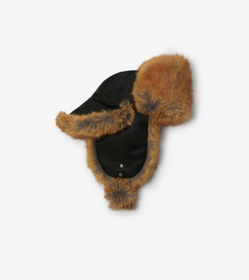 Fashion and function in the form of a furry trapper hat.