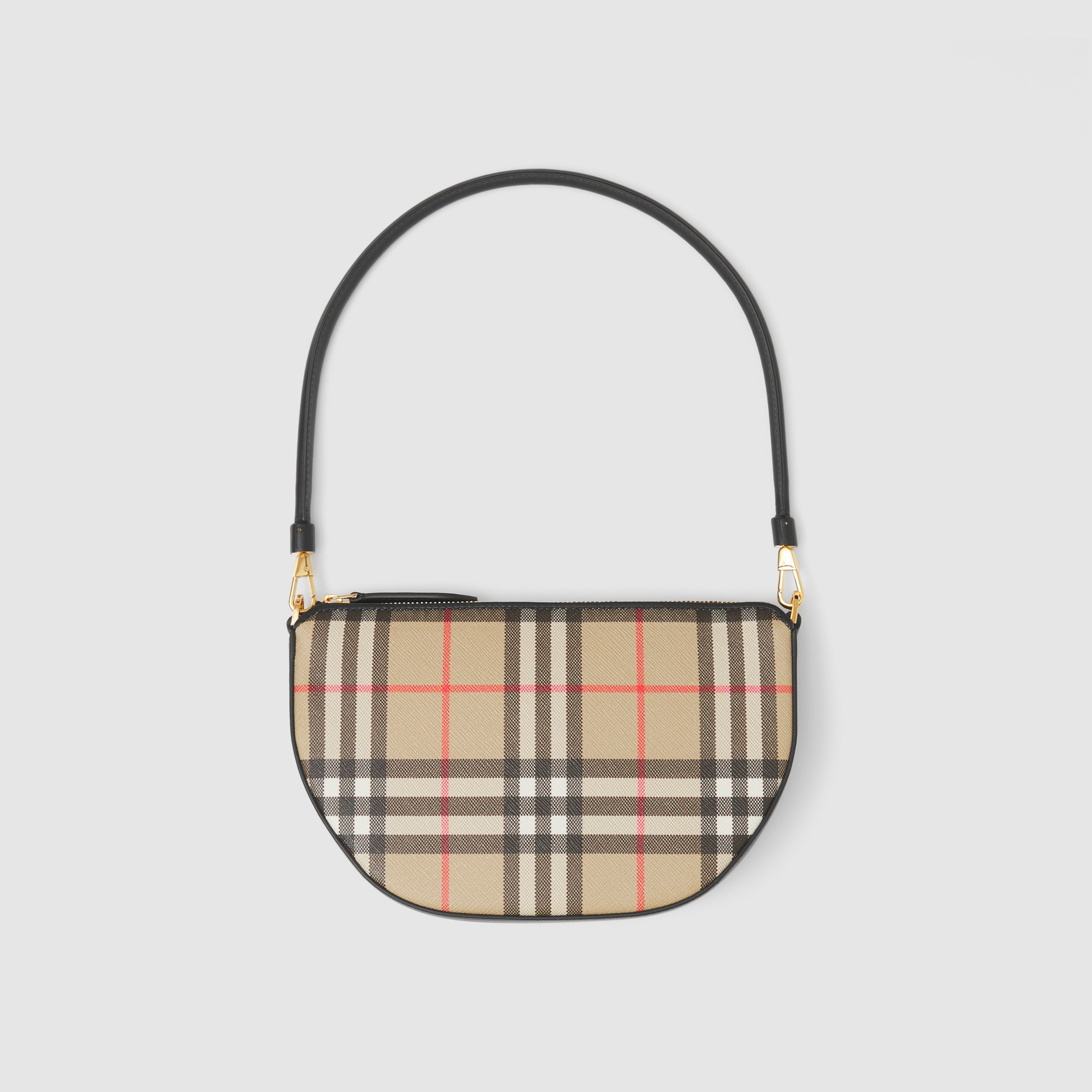 Vintage Check Olympia Pouch in Archive Beige - Women | Burberry® Official - 1