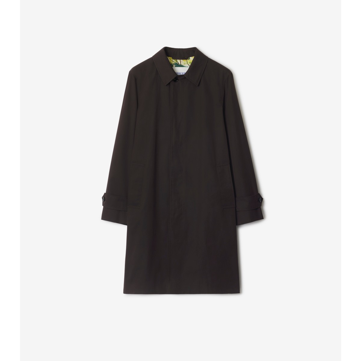 Burberry Long Highgrove Gabardine Car Coat