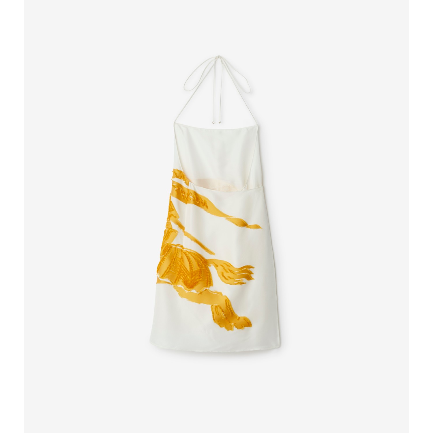 EKD Silk Blend Dress in Sunflower - Women, Nylon | Burberry® Official