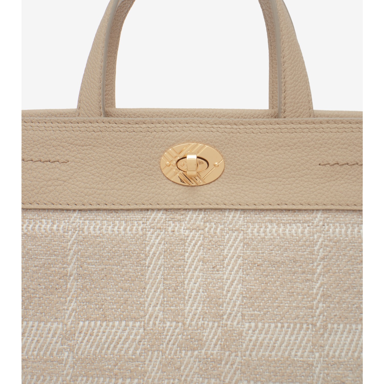 Mini Cotswolds Tote in Natural beige - Women, Cotton, Linen | Burberry® Official