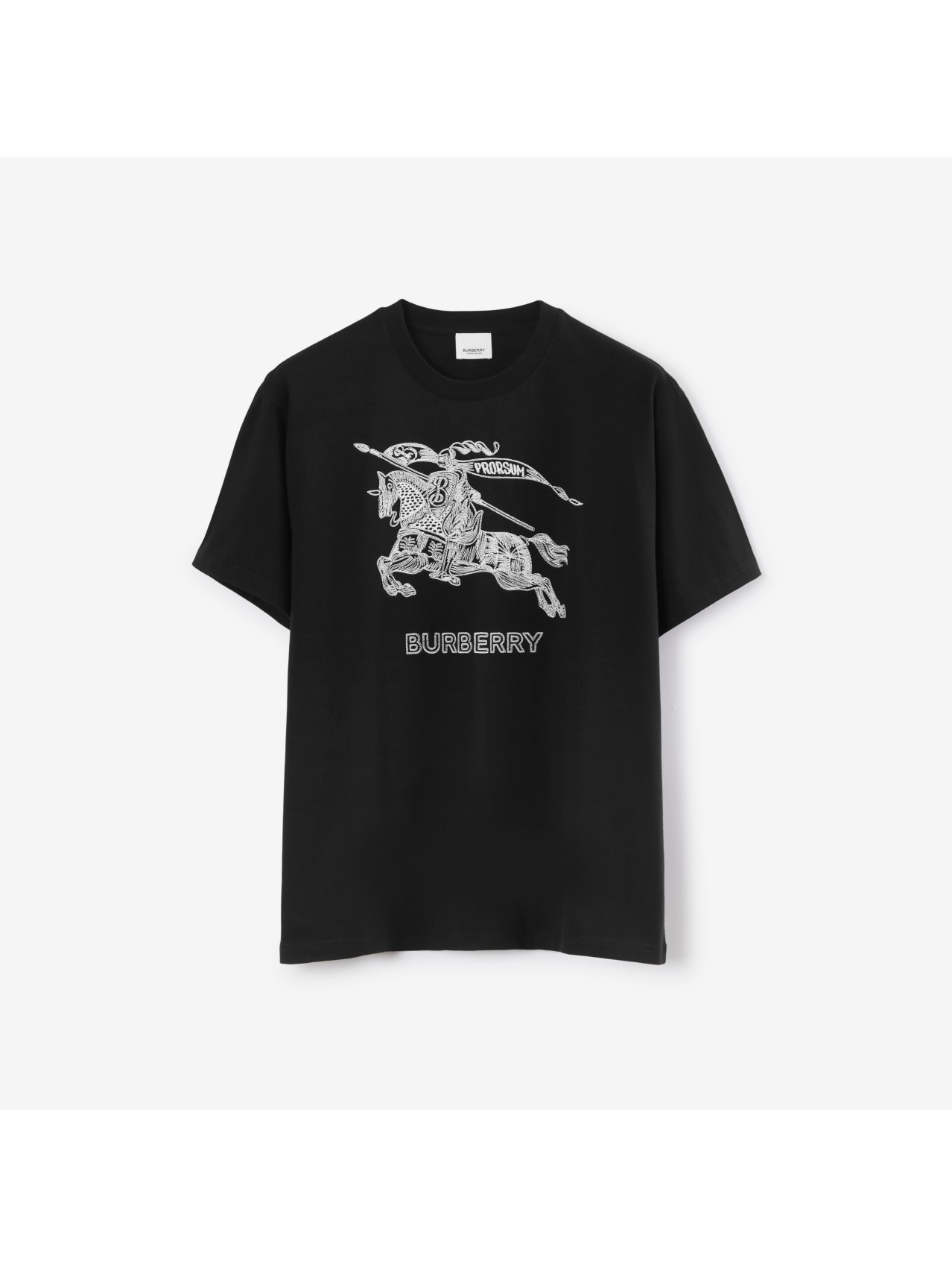 エンブロイダリーEKD コットンTシャツ (ブラック) - メンズ | Burberry