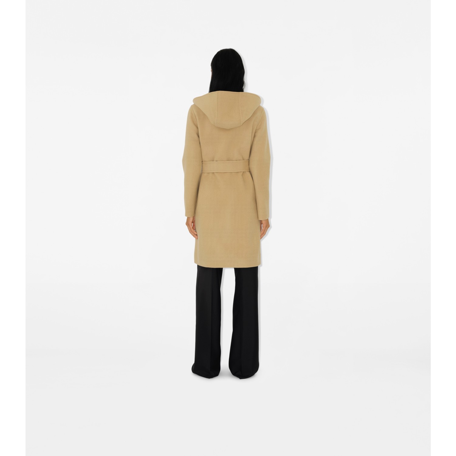 Mid-length Reversible Wool Car Coat