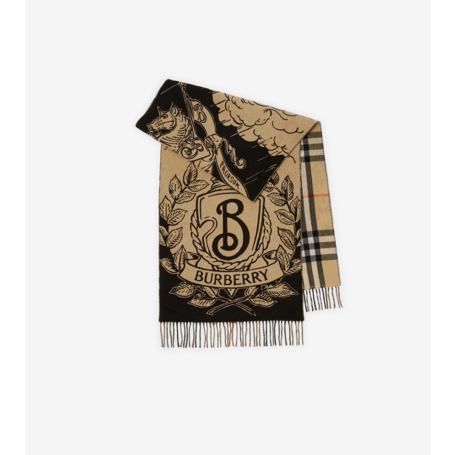 Wide Reversible Stormy Knight Scarf